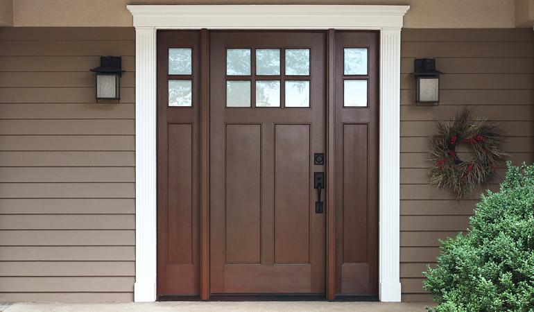 Gel Stain Fiberglass Door