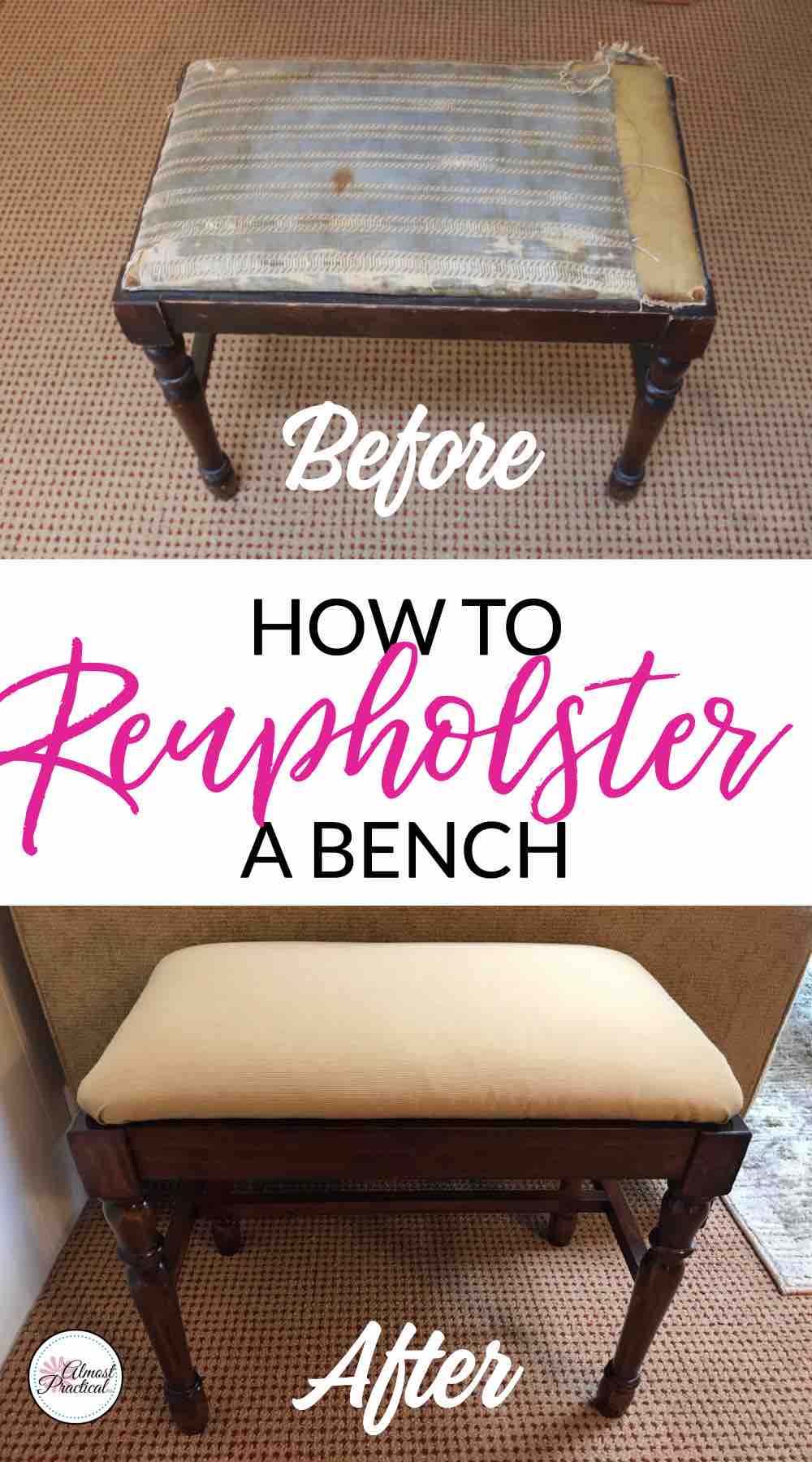 How to Reupholster Bench