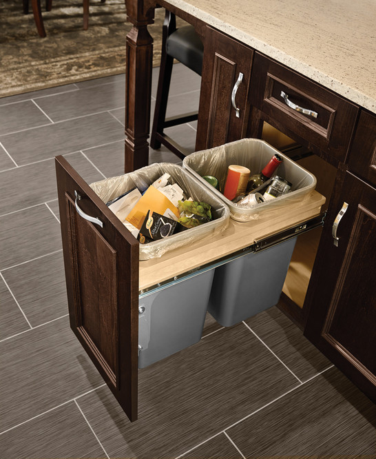 Trash Bin Pull-Out Cabinets