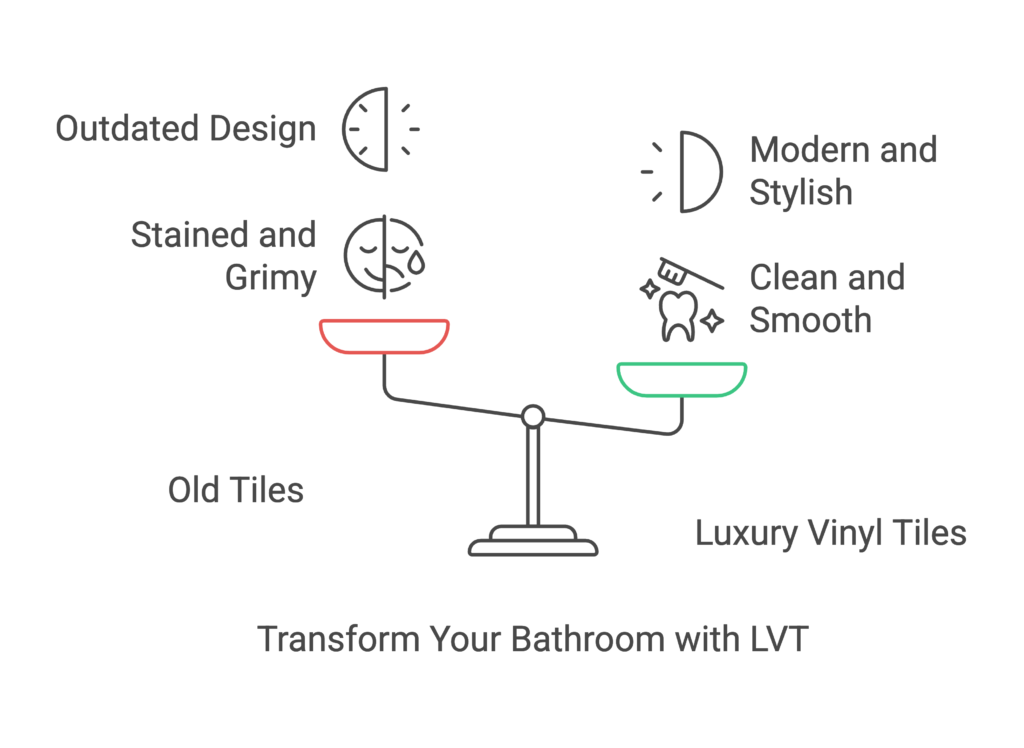 Transform Your Bathroom with LVT before & After