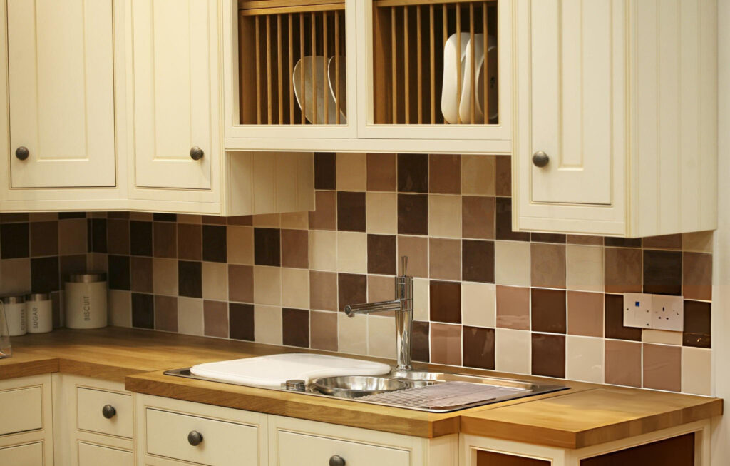 Brown Backsplash in the Kitchen 