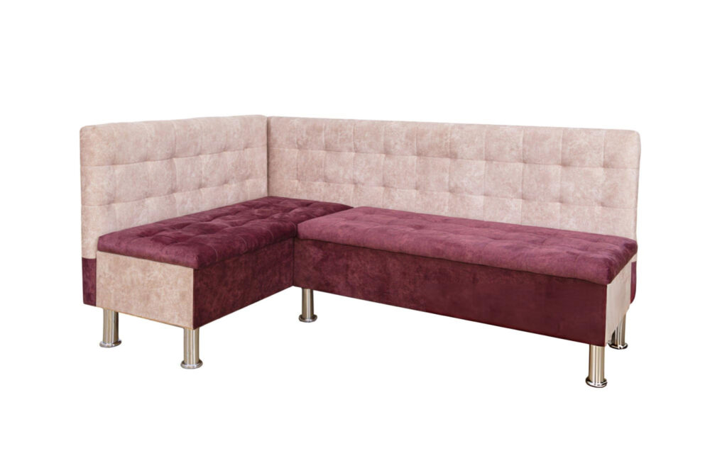 Upholstered banquette benches